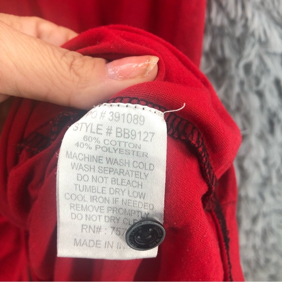 BKE Buckle Black Polo Shirt X Large Red Burnout Polo Red Shirt - Picture 6 of 8